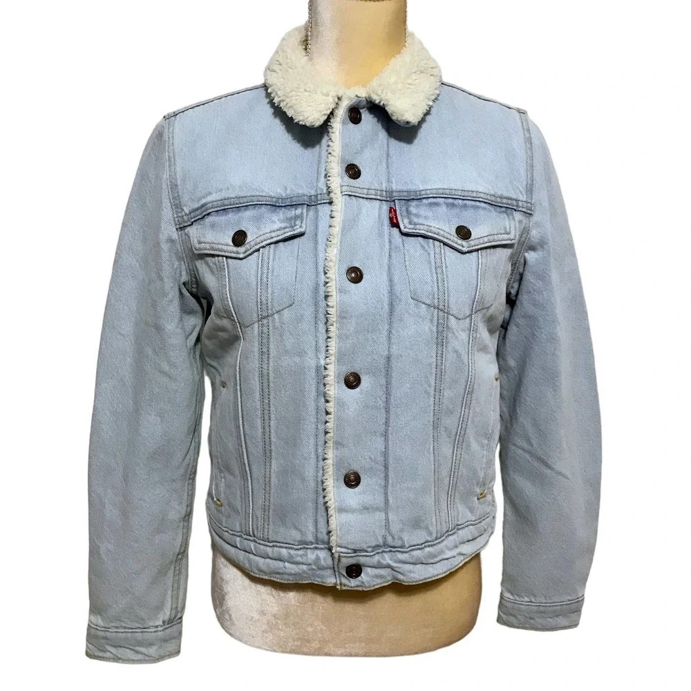 Levi's NWT Sherpa Lined Original Trucker Jacket Women S